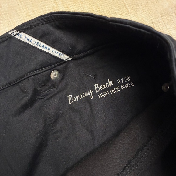 Tommy Bahama Women's Classic Black Straight Leg Jeans boracay beach high rise 2 - Picture 8 of 9